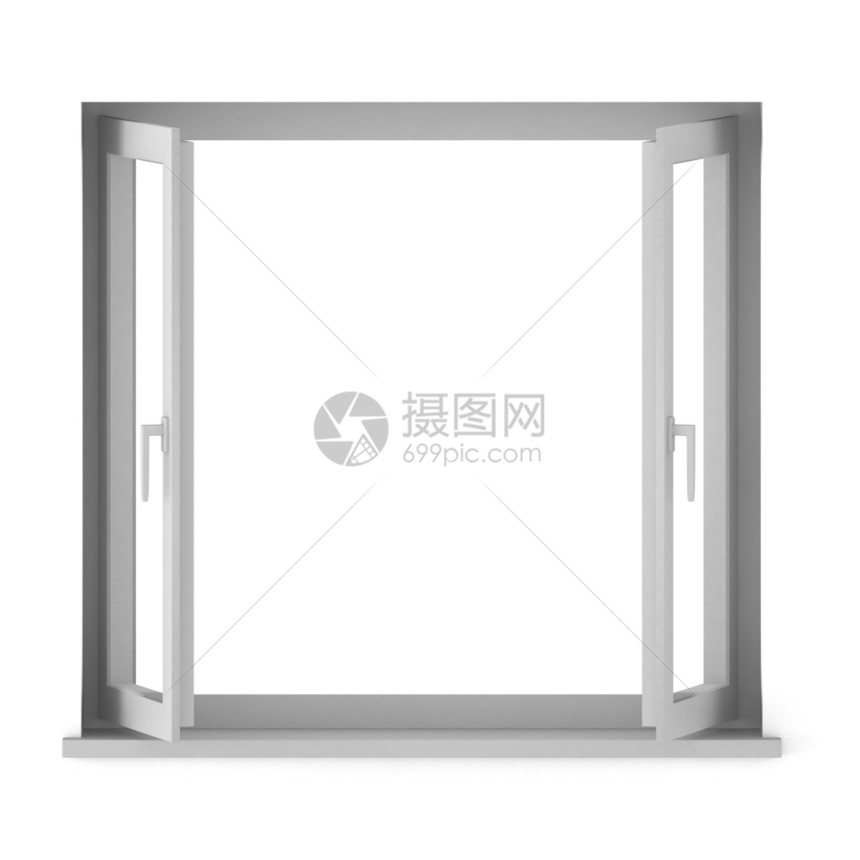 门国内的3d已打开窗口建筑学图片