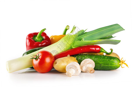 新鲜生蔬菜背景图片