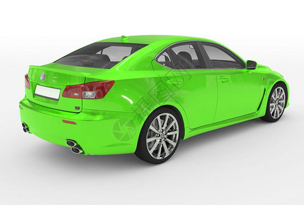 汽车窗膜现代的白色绿涂料透明玻璃背右侧视图3D车轮窗设计图片