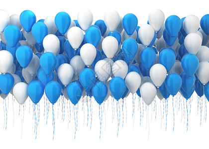 氦许多白色背景孤立的气球3d插图使成为礼物图片