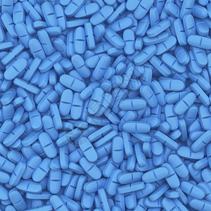 蓝色胶囊药物图片