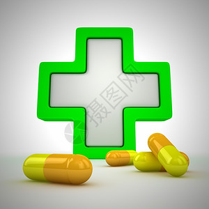 服务药剂象征医疗交叉和药丸急救概念图片