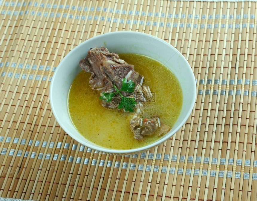 炖kellepaca阿塞拜疆伊朗和土耳其常见的液体热碗和汤晚餐健康图片