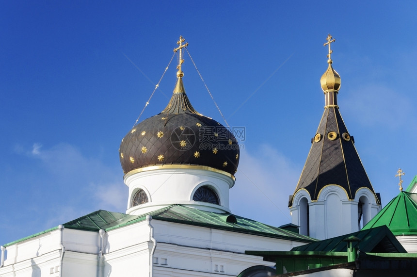 圆顶地标白俄罗斯明克圣玛丽抹大拉东正教堂冲天炉会图片
