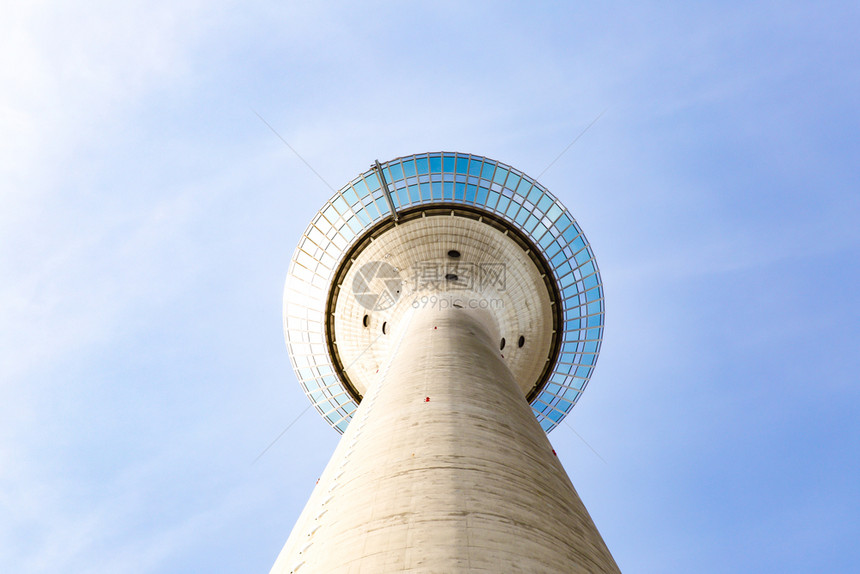 吸引力德国杜塞尔多夫的电视报台Rheinturm观光城市的图片