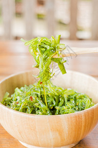 食物美味新鲜海草辣色沙拉股票照片绿色公斤图片