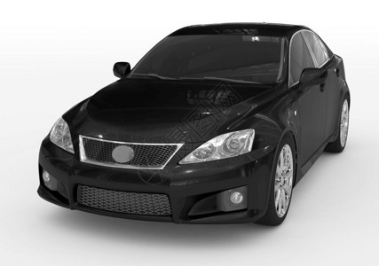 不透明白色黑漆有色玻璃前左侧视图3D窗汽车图片