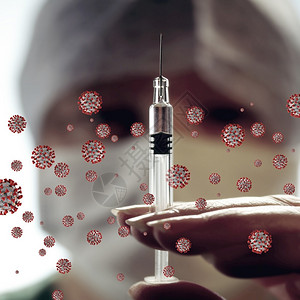 瓦克斯护士预防Corona注射Covid19疫苗的脉冲设计图片