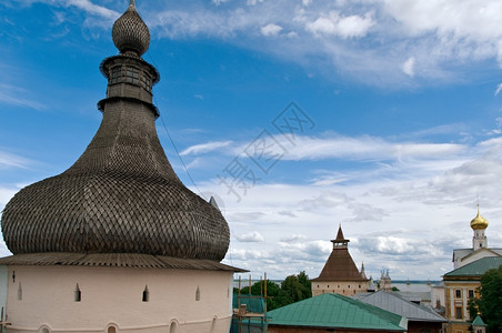 老的文化堡垒古城罗斯托夫韦利基俄罗斯的克里姆林宫图片