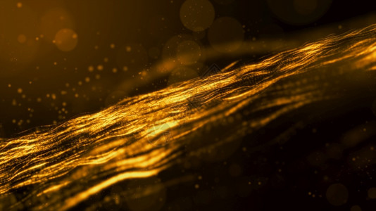 活力抽象金色数字粒子波流技术背景概念科学抽象的图片
