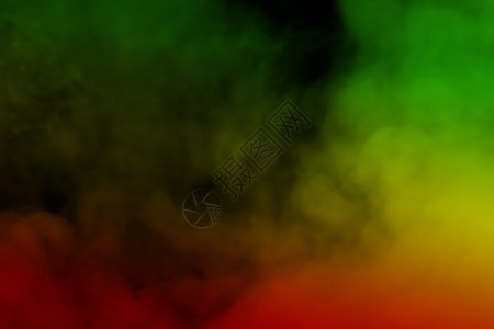 埃塞俄比亚绿色黄红以雷鬼音乐旗挂着的彩色Reggae颜色国民曲线艺术设计图片