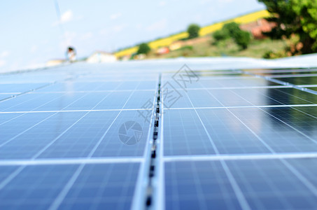 可持续再生能源电力产光伏池板图片