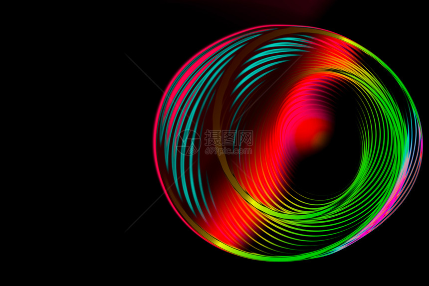 色彩多的螺旋线背景模式技术黑色的象征图片