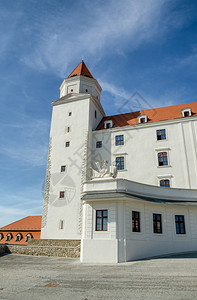 门户14全景旅行斯洛伐克首都布拉迪斯发的白色城堡高清图片