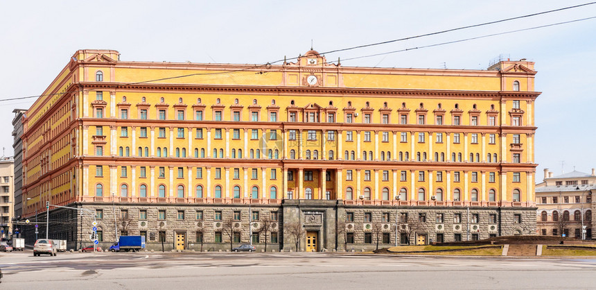 俄罗斯莫科克格勃大楼的外表俄语屋建筑学图片