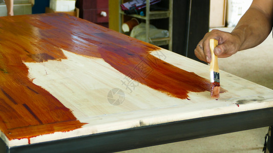画笔涂有棕色褐画刷的木制绘占比例169油家图片