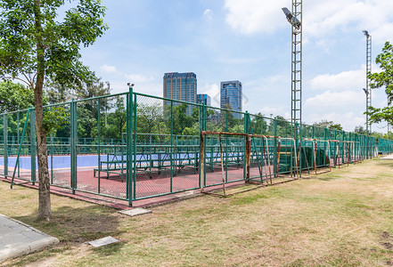 竞赛户外绿色泰国城市公园体育区小型足球场泰国市公园体育区图片