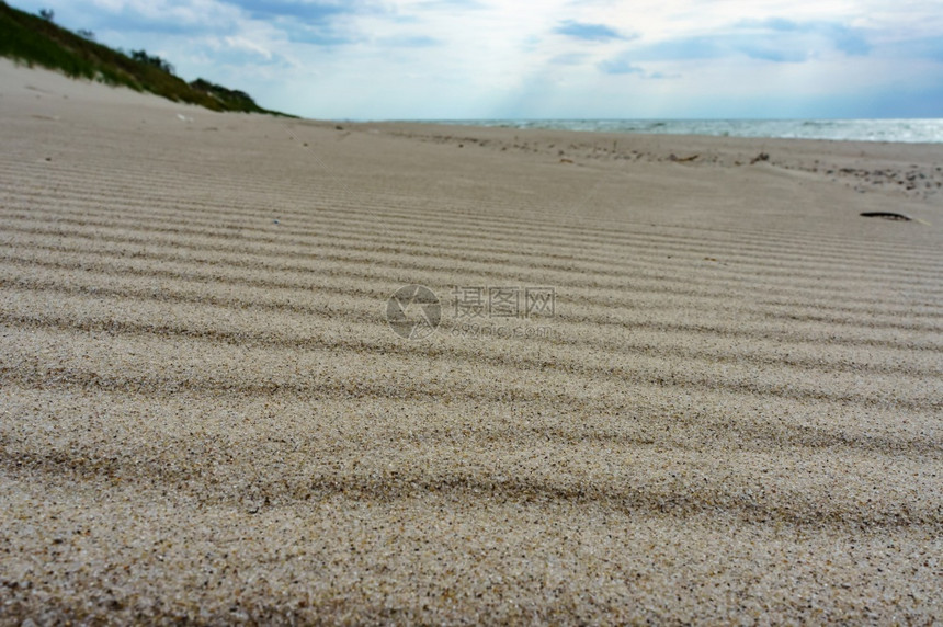 美丽海洋沙子背景的质地海子背景滩图片