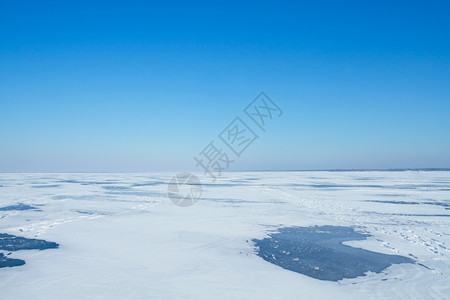 海凉爽的气候冬季北极冰地的景观图片