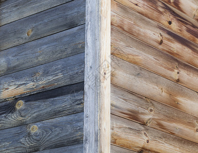 地板现代的由松木棒制成房角落旧木房建造详情硬木图片