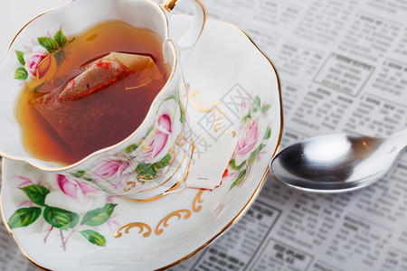 美好的茶包草药清晨分类的中华茶杯点文化图片