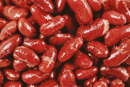 生的一堆罐装红芸豆饮食能够图片