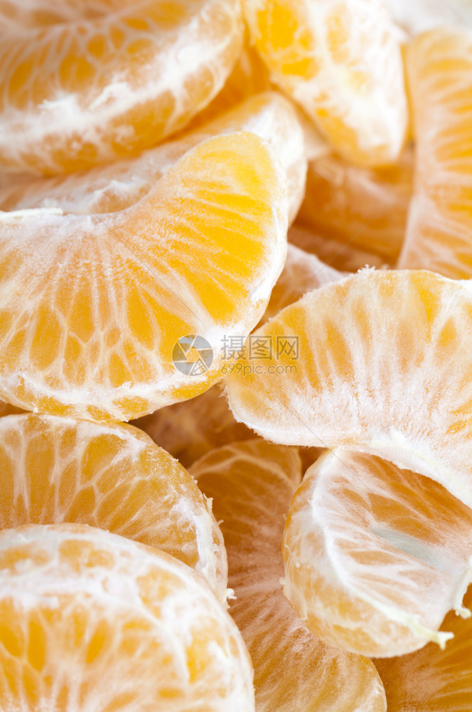 新鲜的健康多汁剥皮曼达林和切片柠檬水果汁橘子柑色橙图片