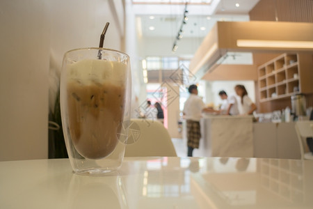 材料茶点冰牛奶咖啡饮料杯子股票照片周围图片