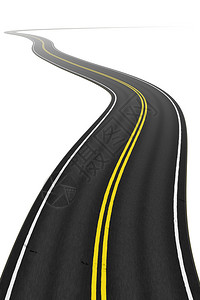 3d白色背景的绕行道路插图机会运输直接的图片