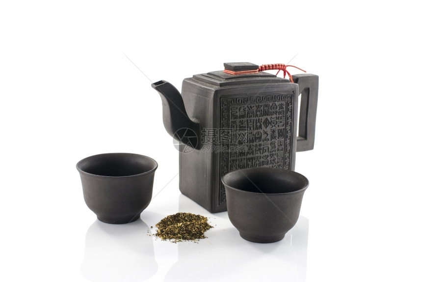 茶叶和茶壶图片