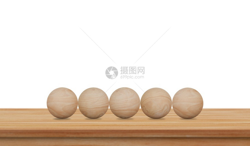 块堵塞用于您创造白背景上木制桌空球有创造力的图片