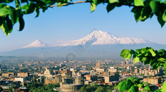 建筑学亚美尼埃里温市阿拉特山城坦率图片