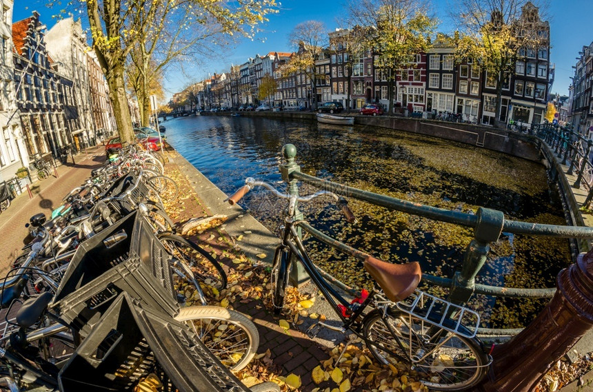 阿姆斯特丹城市地貌荷兰鱼眼观水欧洲的历史图片