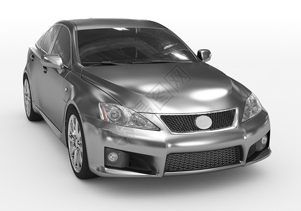 灰色车当代的白色金属有色玻璃前右侧视图3D目的使成为设计图片