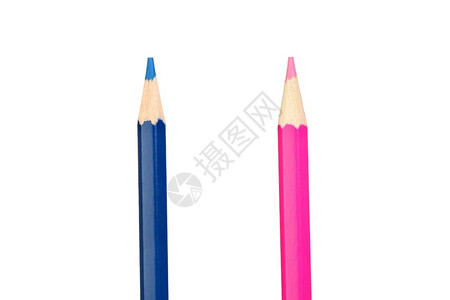 两只彩色铅笔图片