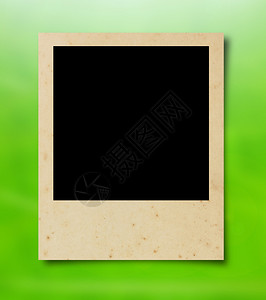 木板空白的抽象绿色自然背景空白照片框架B图片