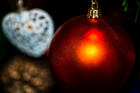 细绳装饰灯圣诞品季节和首图片