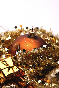 金色圣诞节装饰品角落质地斯克莱兹涅夫图片