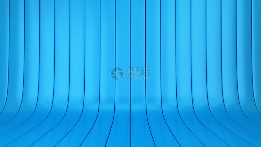 建造空的摘要线背景3d插图蓝色的图片