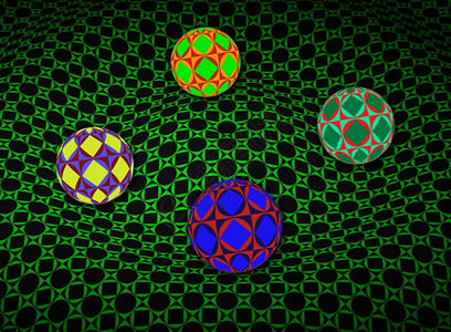 几何学技术插图3D表面的球体图片