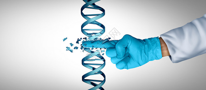 crispr一种基因工程和DNA或基因疗法作为CRISPR生物技术概念的基因工程和DNA或基因疗法以双螺旋线作为具有3D说明要素的科学医生或设计图片