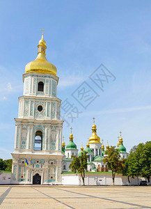 oopicapi正方形58皮卡乌克兰基辅圣索菲亚教堂高塔钟响图片
