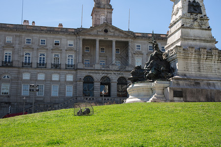 欧洲新古典主义波尔图宫和绿草甸葡萄牙波尔图宫和绿草甸葡萄牙装饰图片