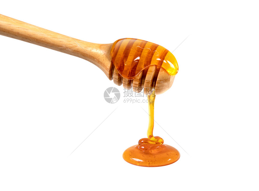 最佳黏蜂蜜和带木棍的梳子颜色图片