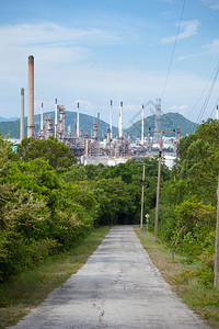 石油炼厂工形式业区观点石化生产塔图片