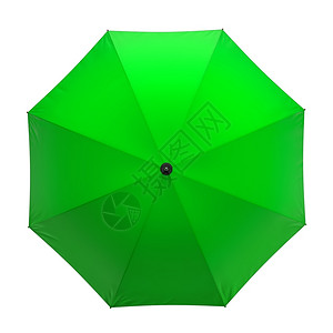 白色的伞新的夏天时尚孤立在白色背景3D插图上的绿色雨伞孤立在白色背景设计图片