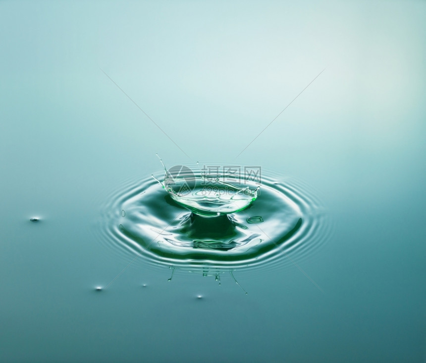 高处落下的水滴图片