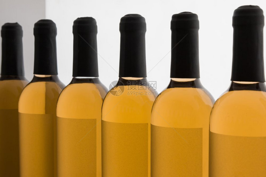 瓶子派对线条中的白温角瓶颜色图片
