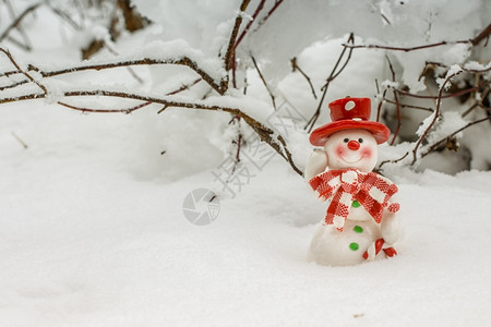 圣诞节雪中人玩具假期仙境图片