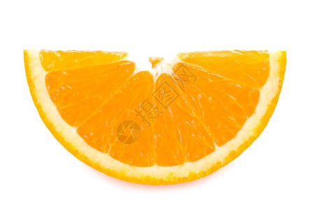 茶点沙拉维他命白色背景的新鲜橙子水果片图片